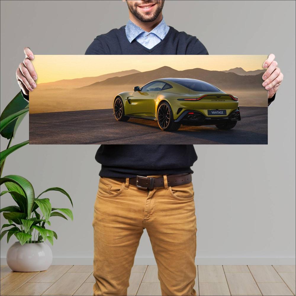 Cuadro grande 30x80cm 2025 Aston Martin Vantage 004 Aston