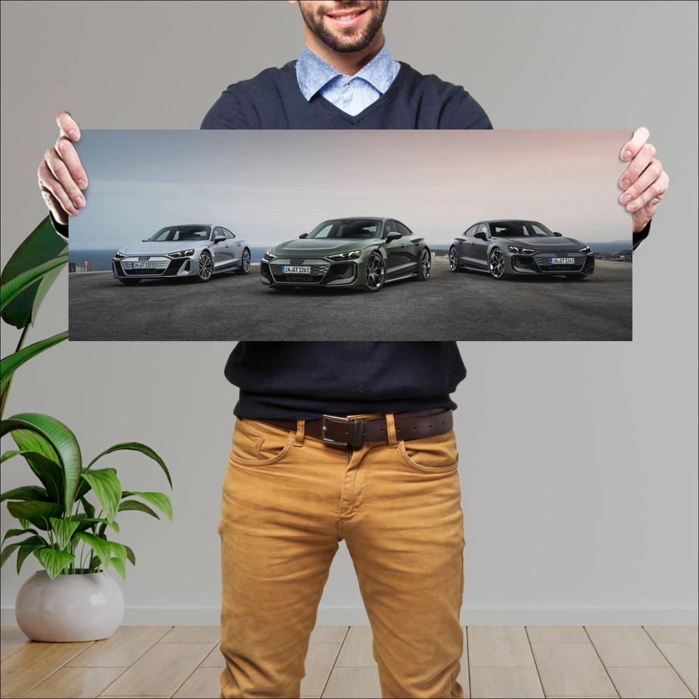 Cuadro grande 30x80cm 2025 Audi RS E Tron GT Performance 001 Audi