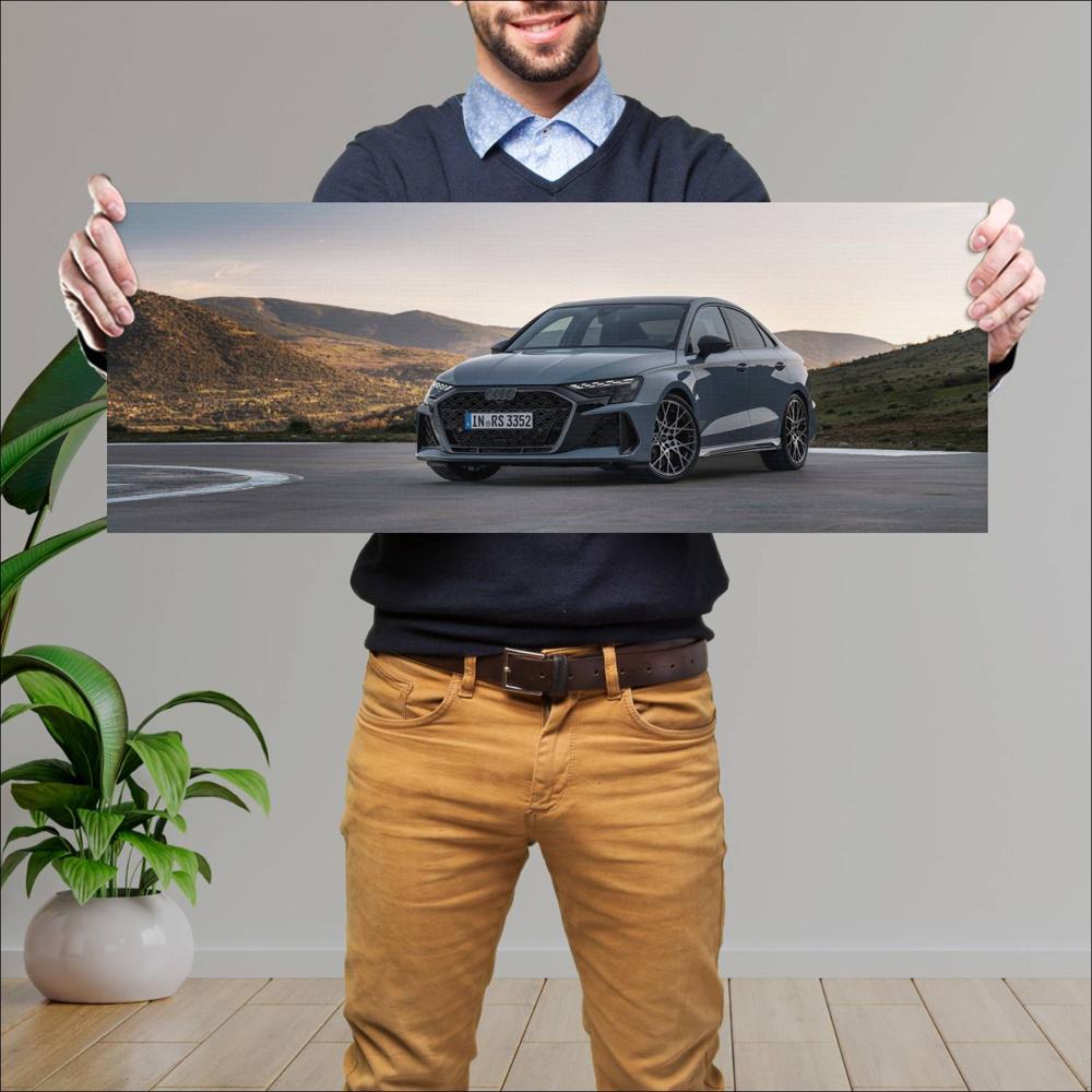 Cuadro grande 30x80cm 2025 Audi RS3 Sedan 003 Audi