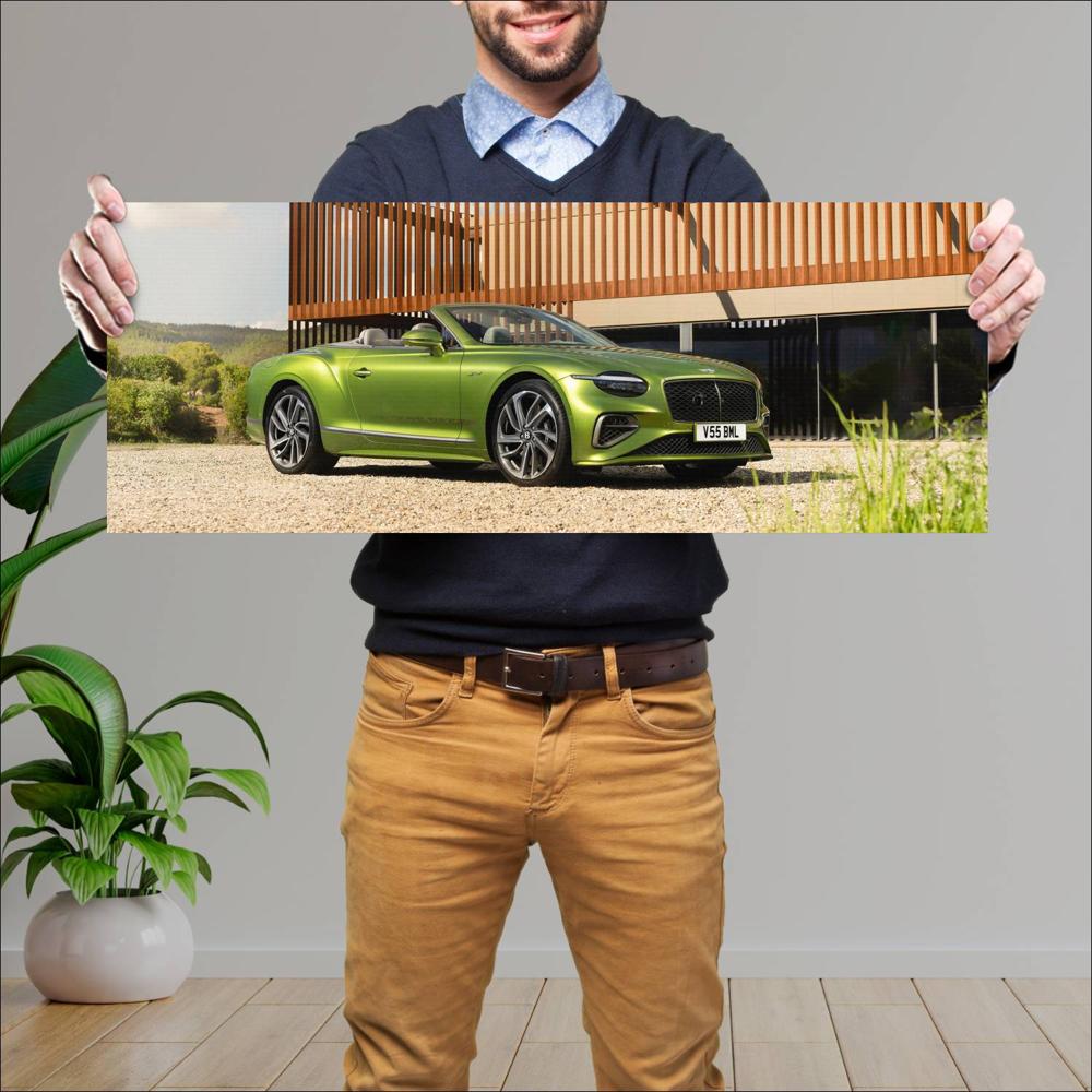 Cuadro grande 30x80cm 2025 Bentley Continental GT Speed 007 Bentley