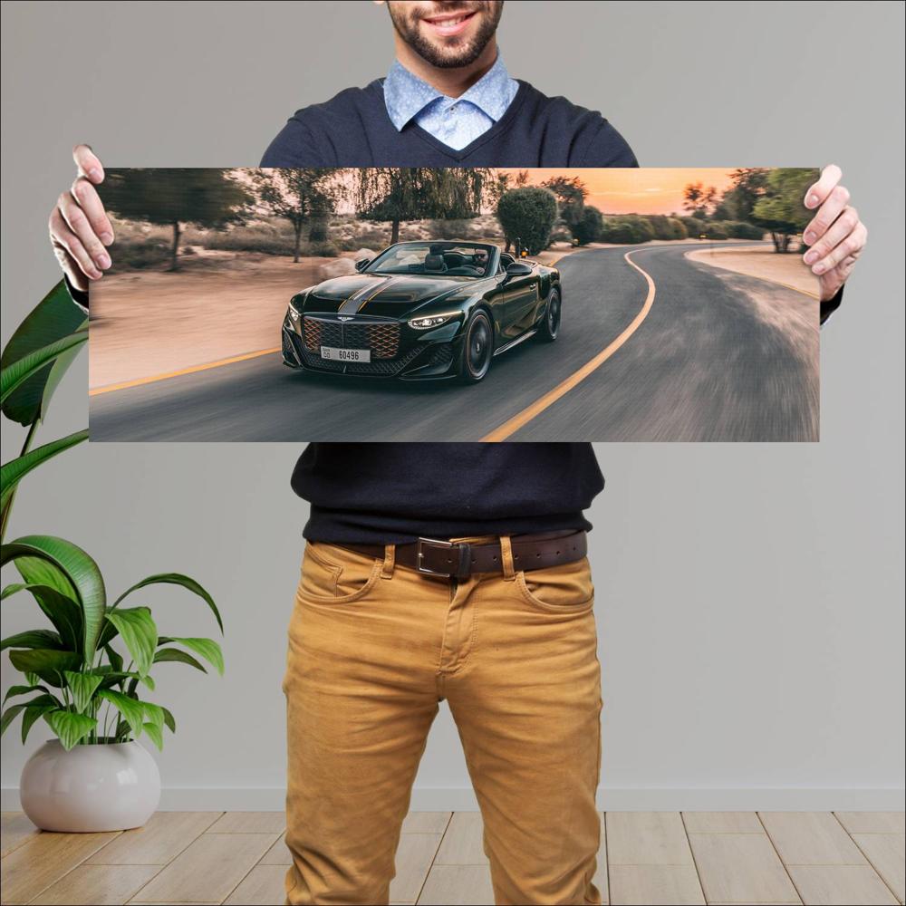 Cuadro grande 30x80cm 2025 Bentley Mulliner Batur Convertible 008 Bentley
