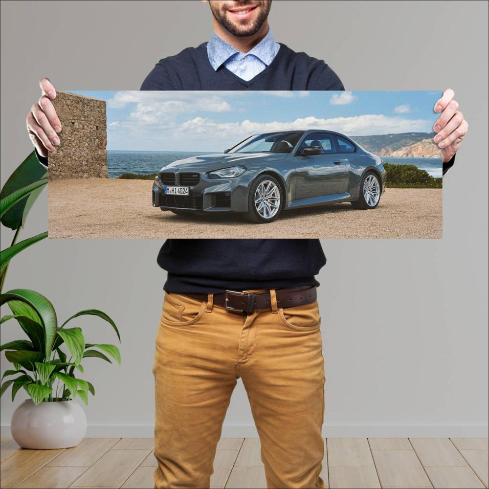 Cuadro grande 30x80cm 2025 BMW M2 005 BMW