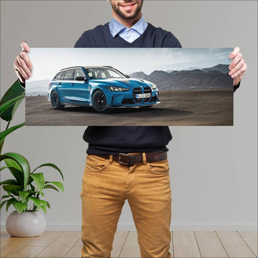Cuadro grande 30x80cm 2025 BMW M3 CS Touring 001 BMW