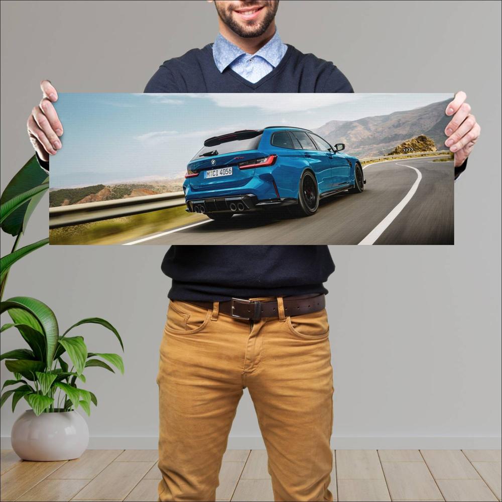 Cuadro grande 30x80cm 2025 BMW M3 CS Touring 006 BMW