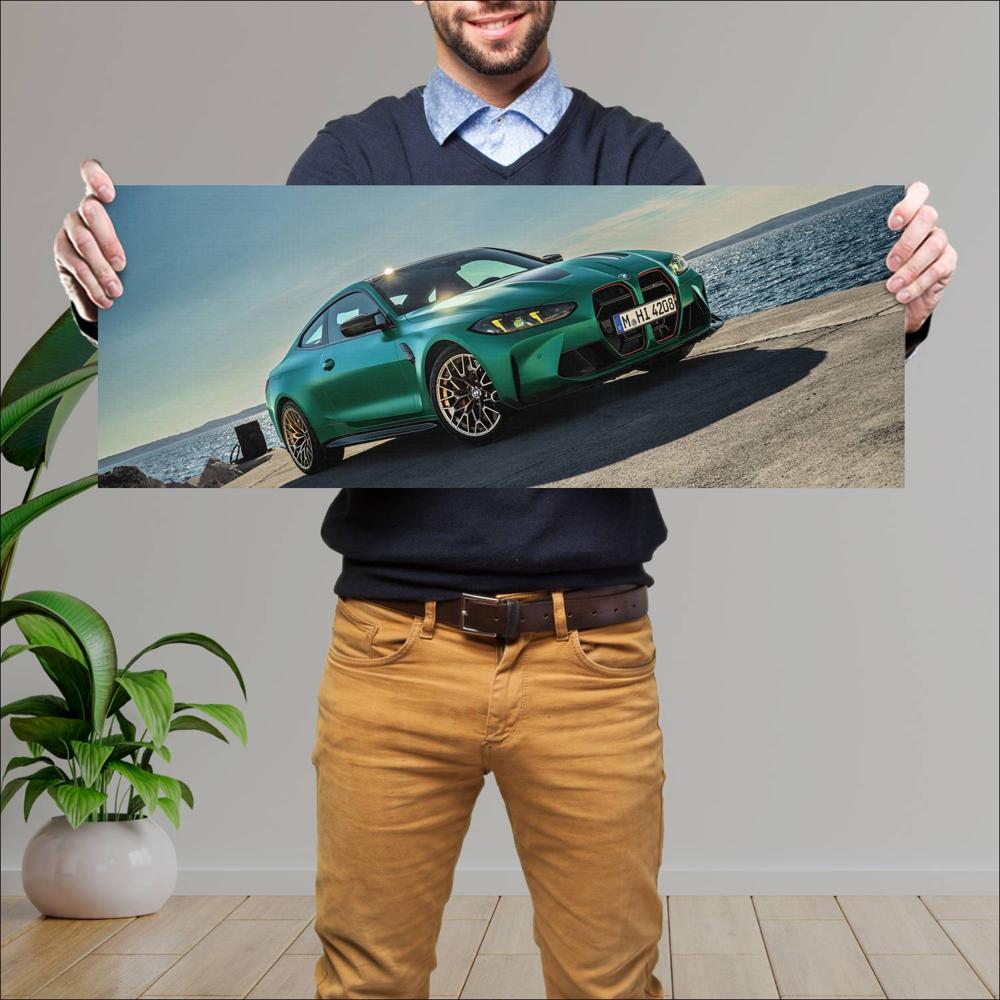 Cuadro grande 30x80cm 2025 BMW M4 CS 005 BMW