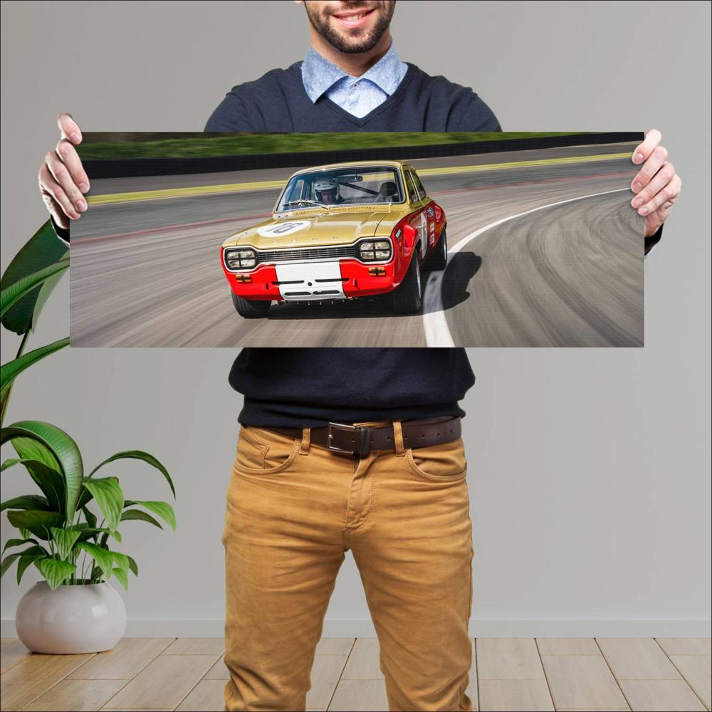 Cuadro grande 30x80cm 2025 Boreham Motorworks Ford Escort Mk1 Alan Mann Boreham