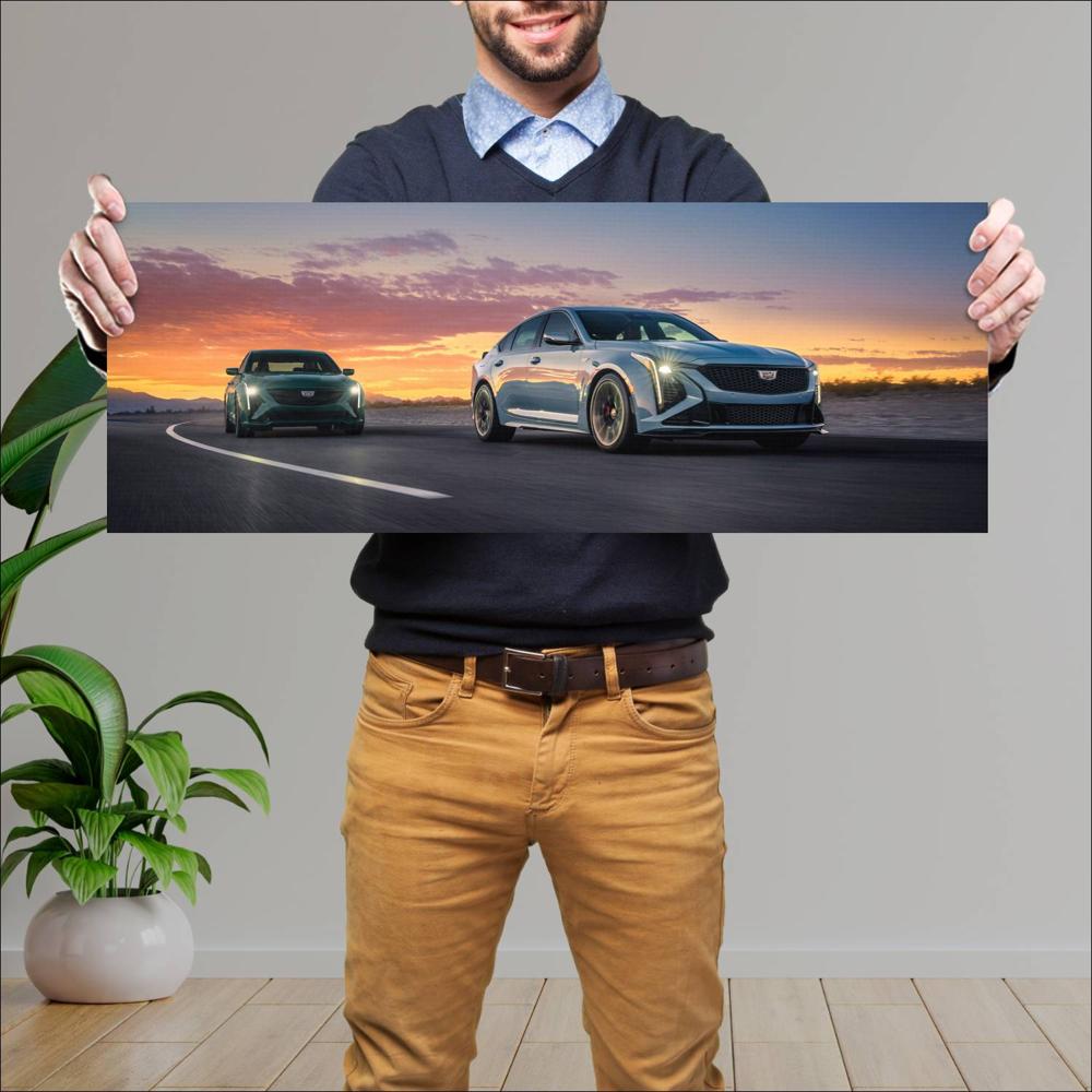 Cuadro grande 30x80cm 2025 Cadillac CT5 V Blackwing 002 Cadillac