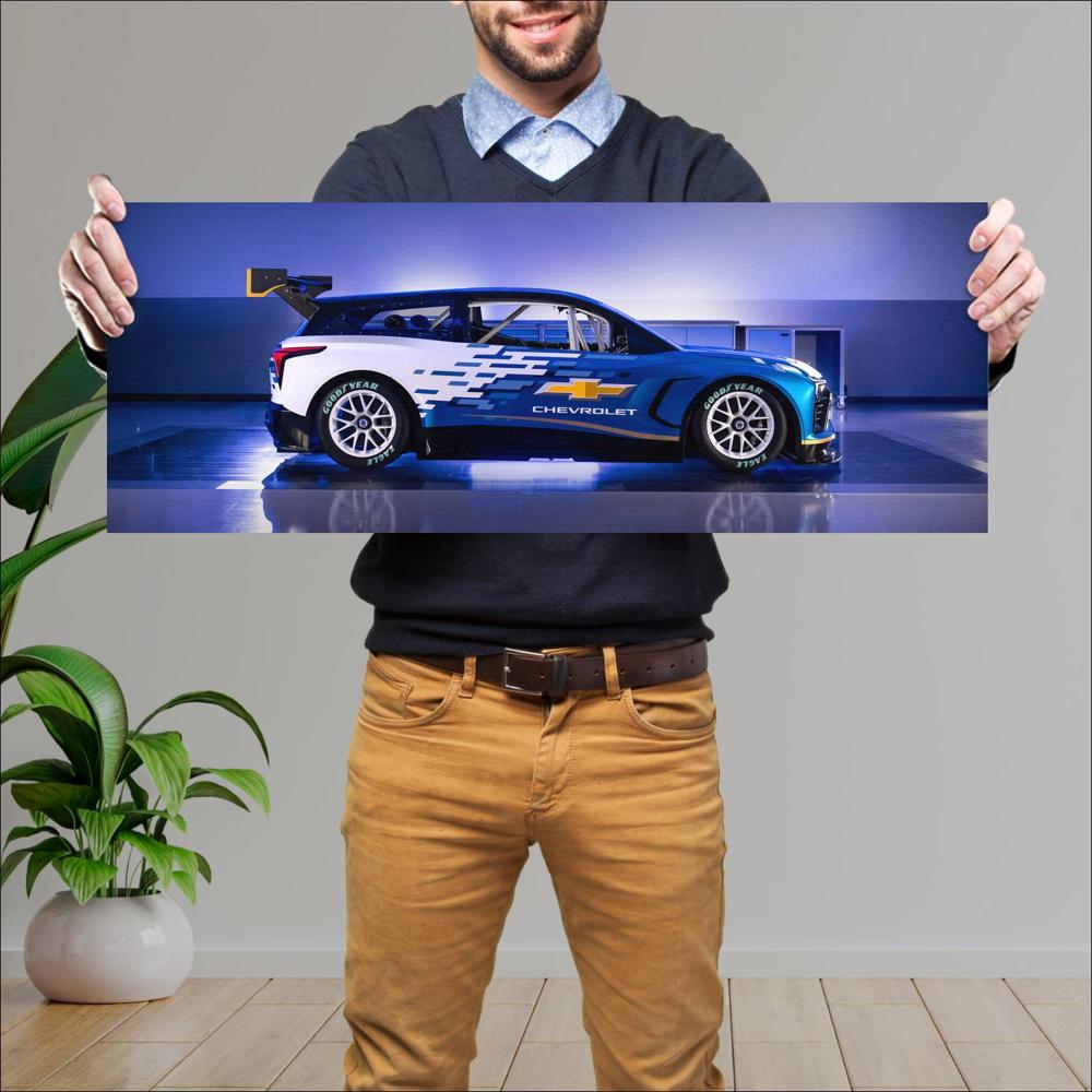Cuadro grande 30x80cm 2025 Chevrolet Blazer EV.R NASCAR Concept 003 1440 Chevrolet