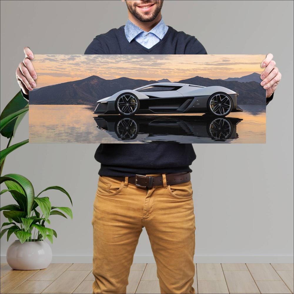 Cuadro grande 30x80cm 2025 Chevrolet Corvette UK Concept 003 Chevrolet