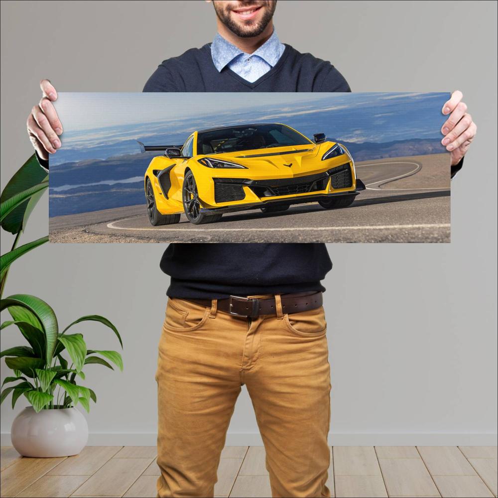 Cuadro grande 30x80cm 2025 Chevrolet Corvette ZR1 001 Chevrolet