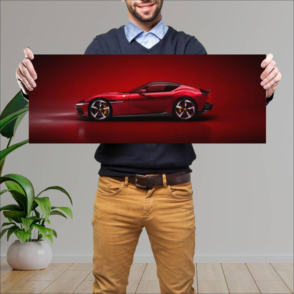 Cuadro grande 30x80cm 2025 Ferrari 12Cilindri 002 Ferrari