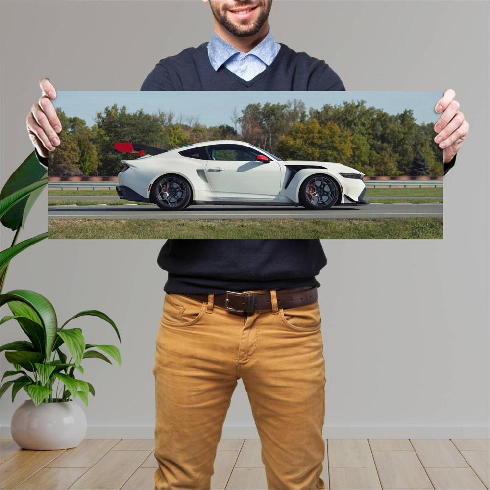 Cuadro grande 30x80cm 2025 Ford Mustang GTD Spirit of America 001 Ford