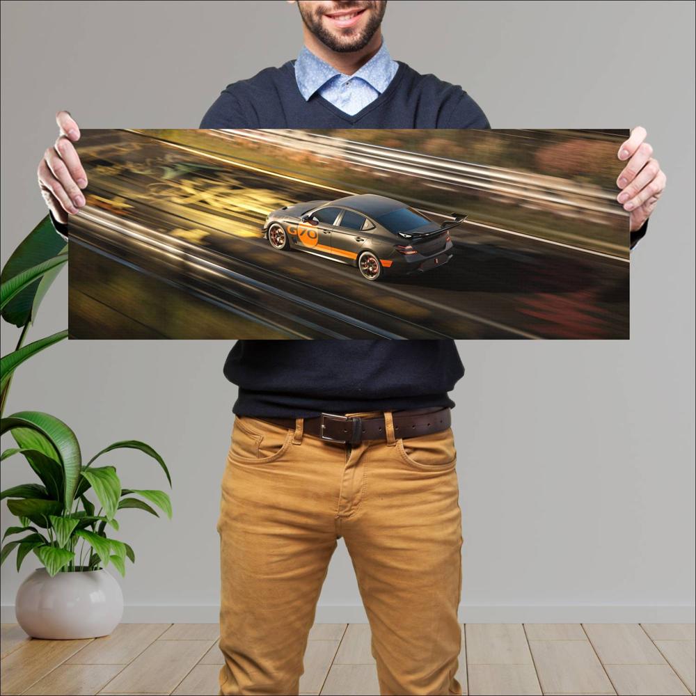 Cuadro grande 30x80cm 2025 Genesis G70 Track Day Special Concept 004 144 Genesis