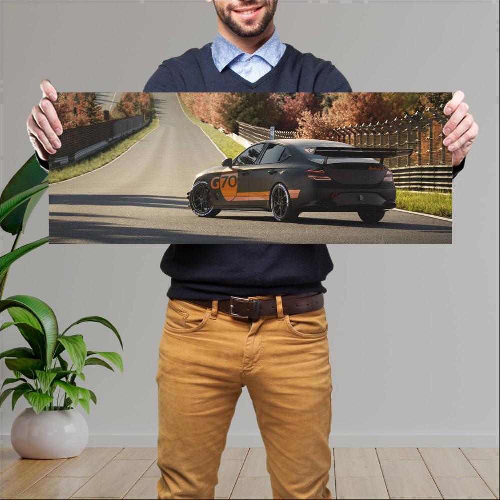 Cuadro grande 30x80cm 2025 Genesis G70 Track Day Special Concept 005 144 Genesis