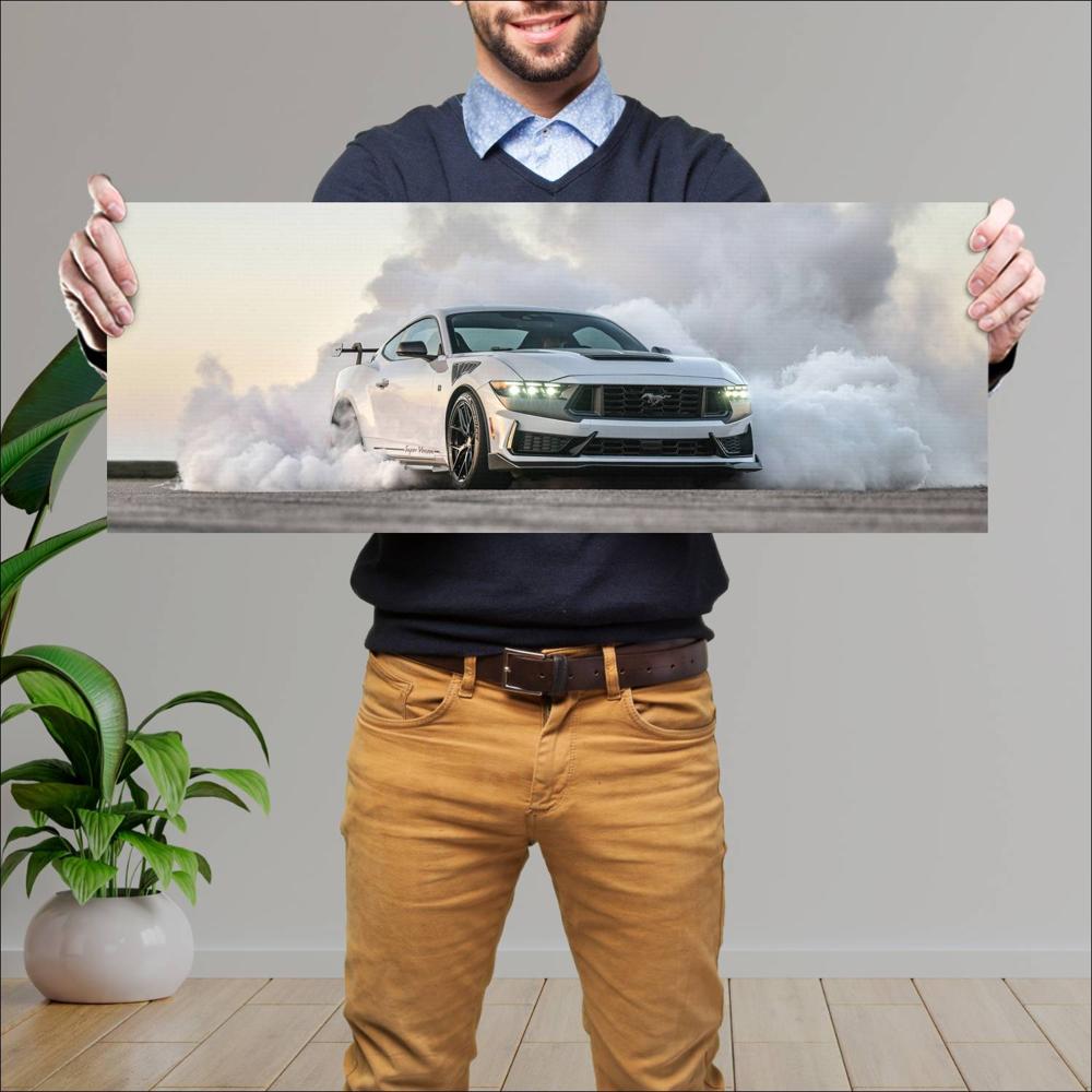Cuadro grande 30x80cm 2025 Hennessey Super Venom Mustang Dark Horse 005 Hennessey