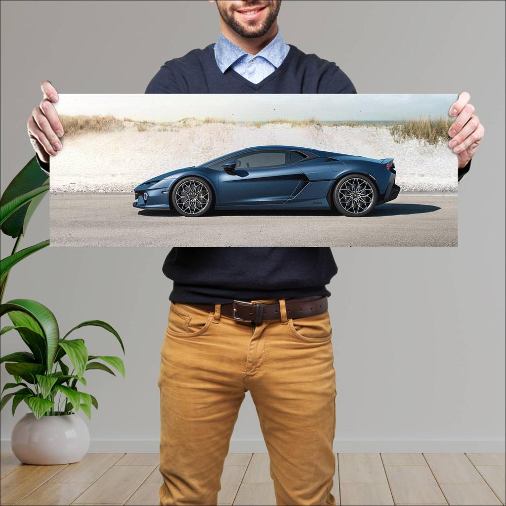 Cuadro grande 30x80cm 2025 Lamborghini Temerario 002 Lamborghini