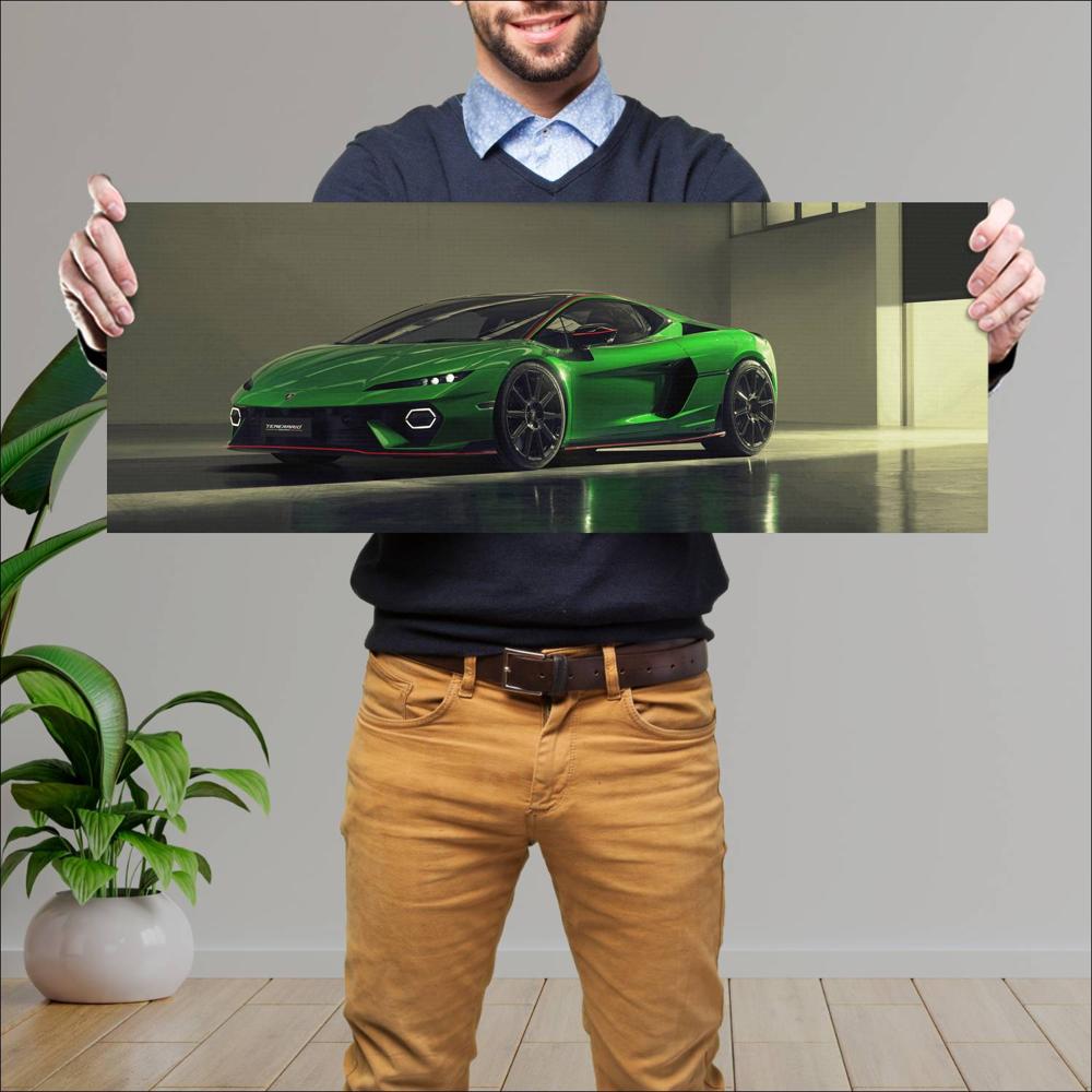 Cuadro grande 30x80cm 2025 Lamborghini Temerario 008 Lamborghini
