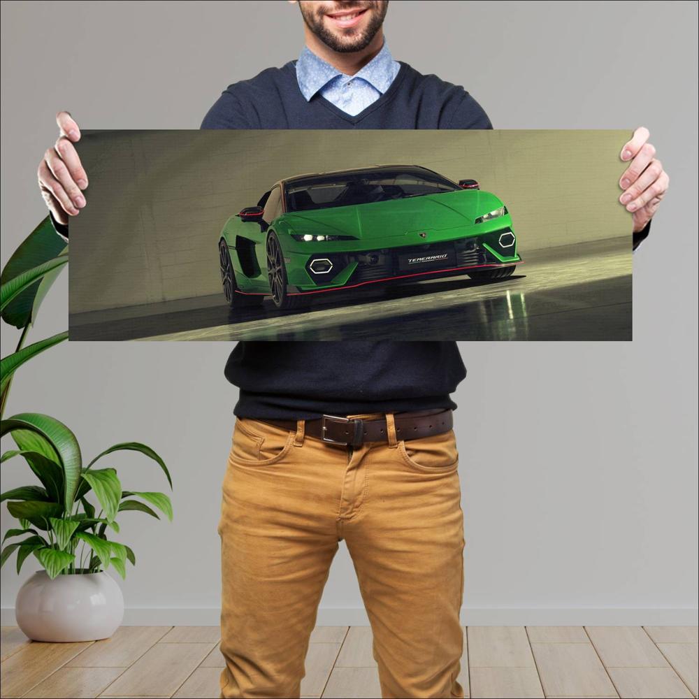 Cuadro grande 30x80cm 2025 Lamborghini Temerario 009 Lamborghini
