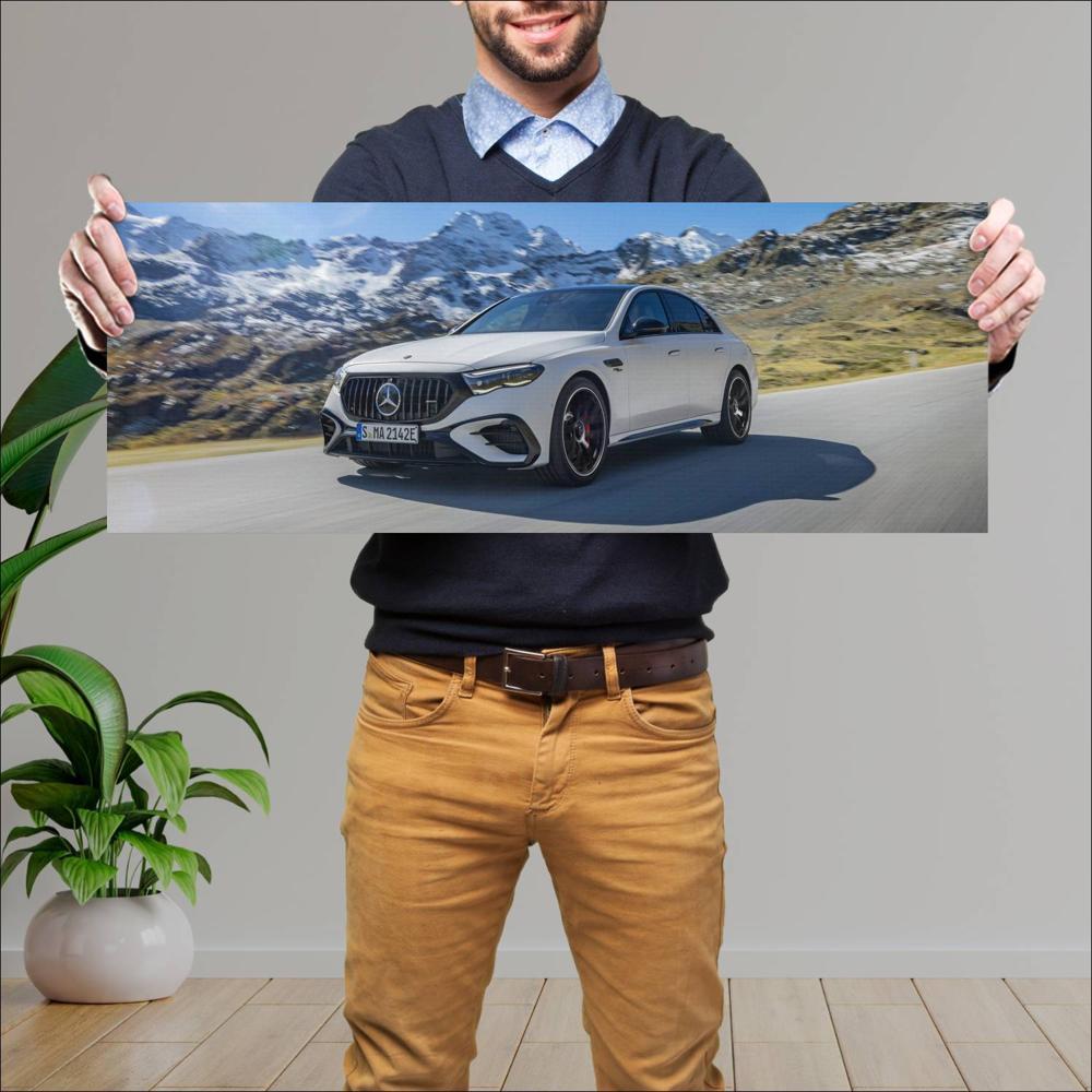 Cuadro grande 30x80cm 2025 Mercedes AMG E53 Hybrid 001 Mercedes