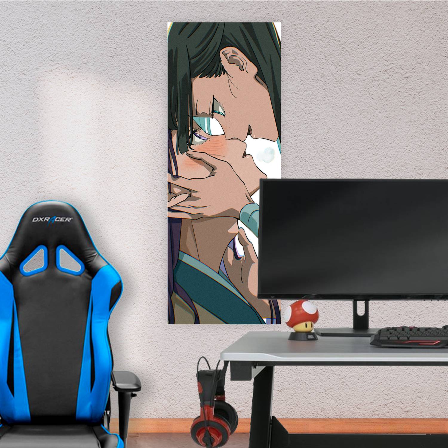 Cuadro grande 30x80cm Jinshi y Maomao Beso Kusuriya no Hitorigoto