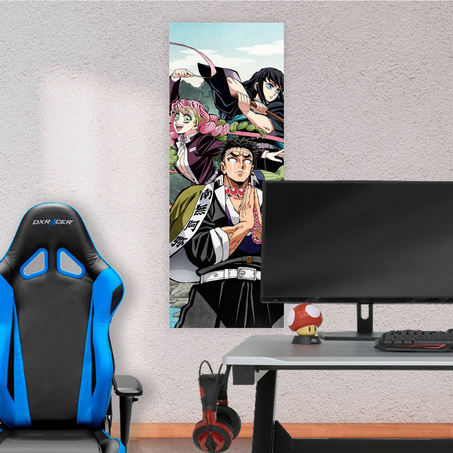 Cuadro grande 30x80cm Kanroji Himejima y Tokito Kimetsu no Yaiba