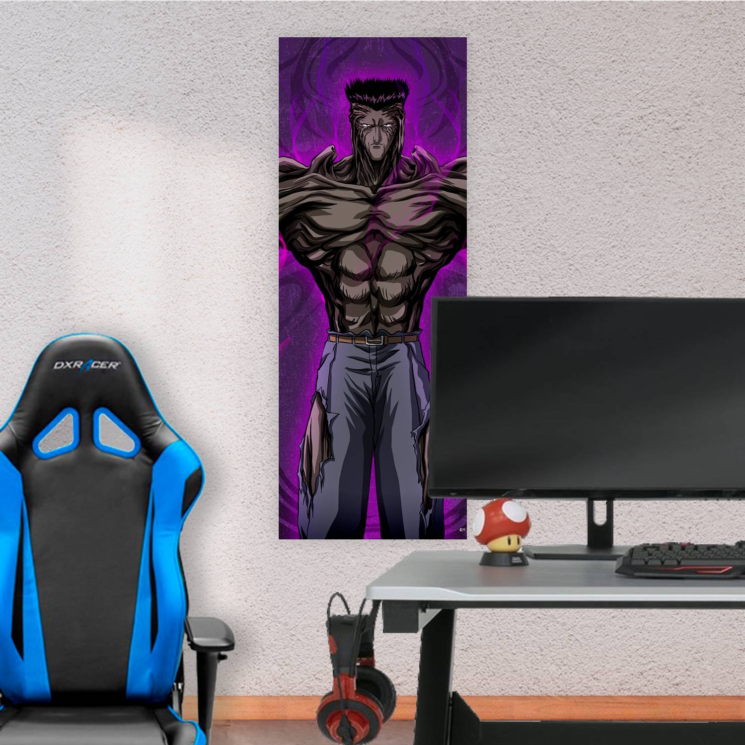 Cuadro grande 30x80cm Toguro 100 por ciento Yuyu Hakusho