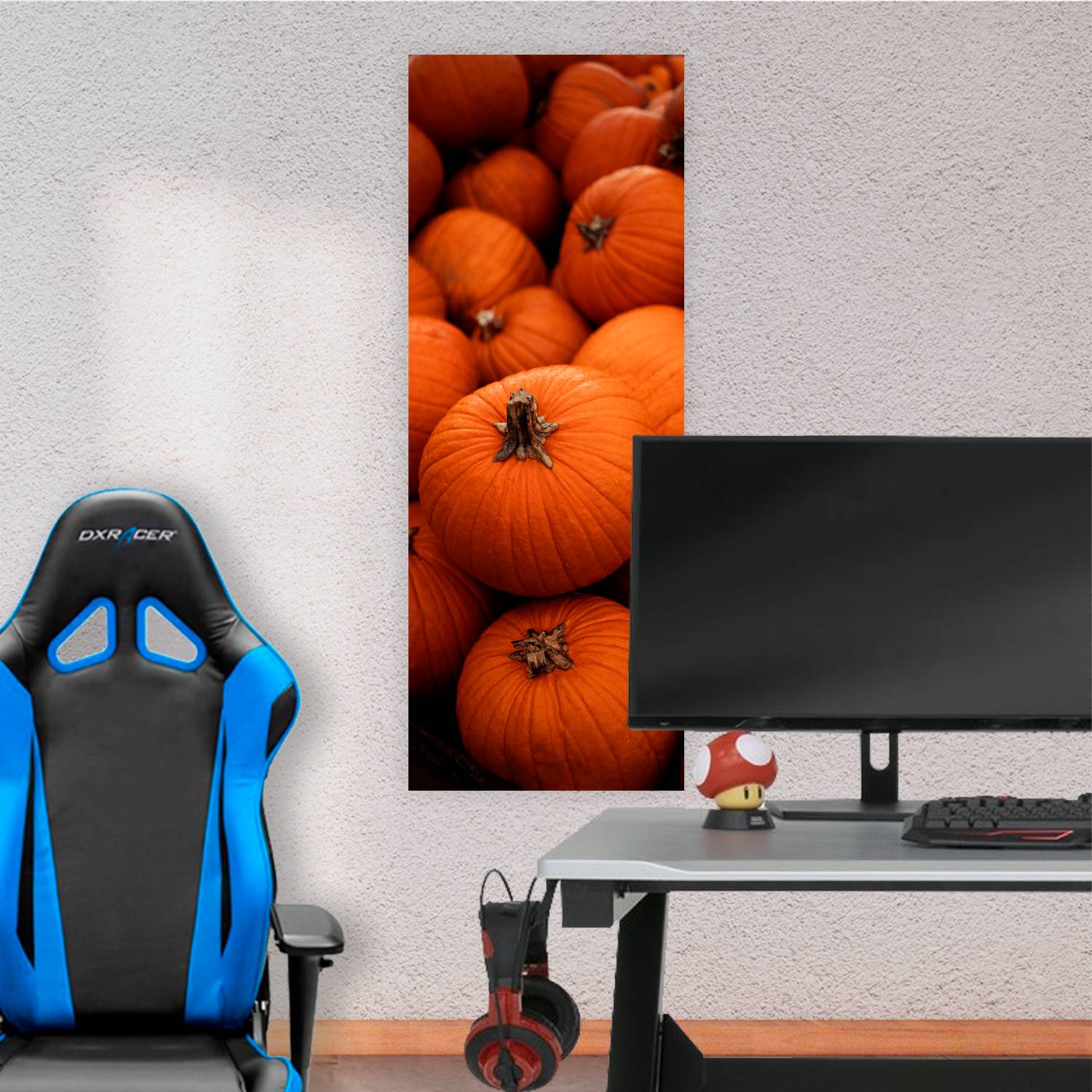 Cuadro grande 30x80cm Calabazas Comida