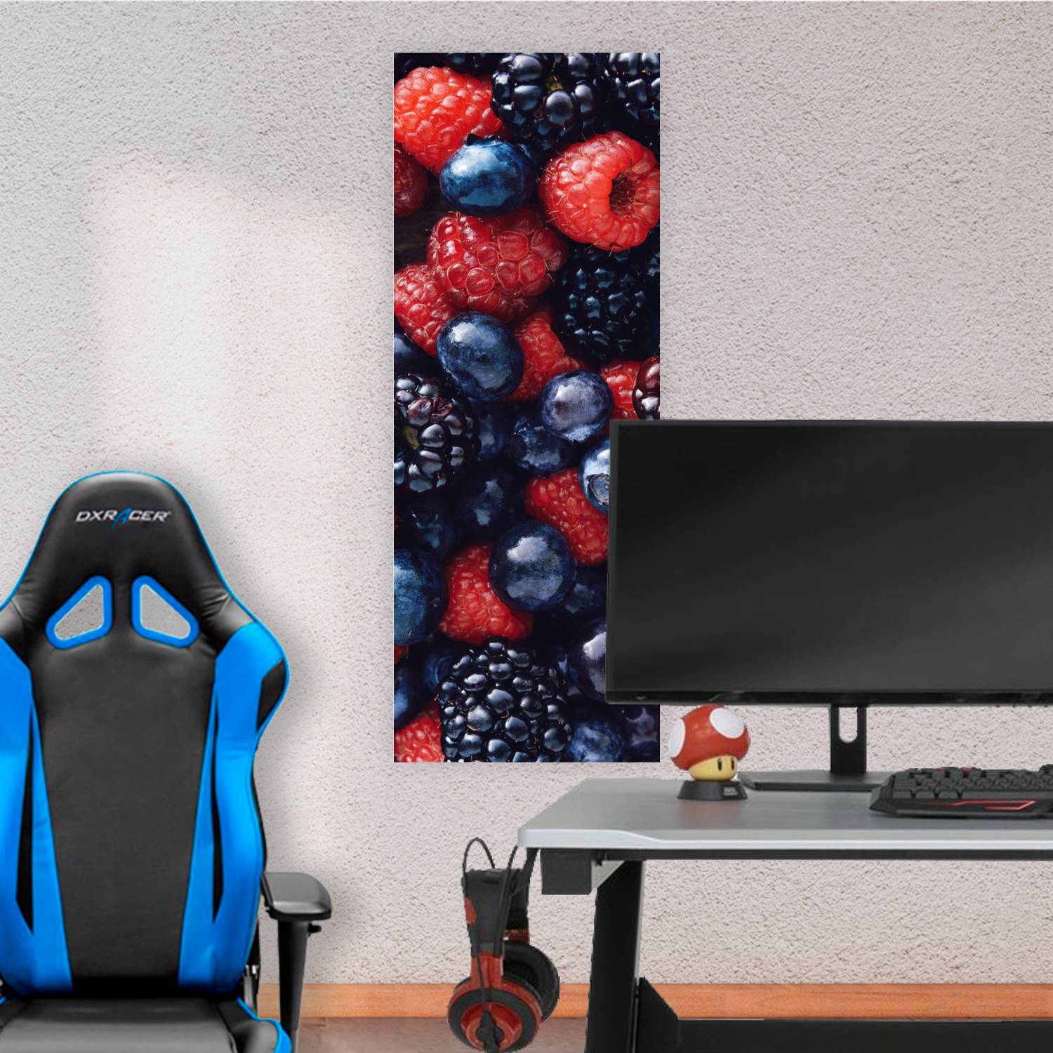 Cuadro grande 30x80cm Moras variadas Comida