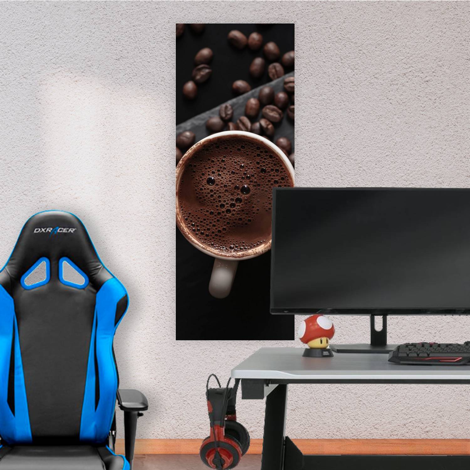 Cuadro grande 30x80cm Cafe y Taza Comida