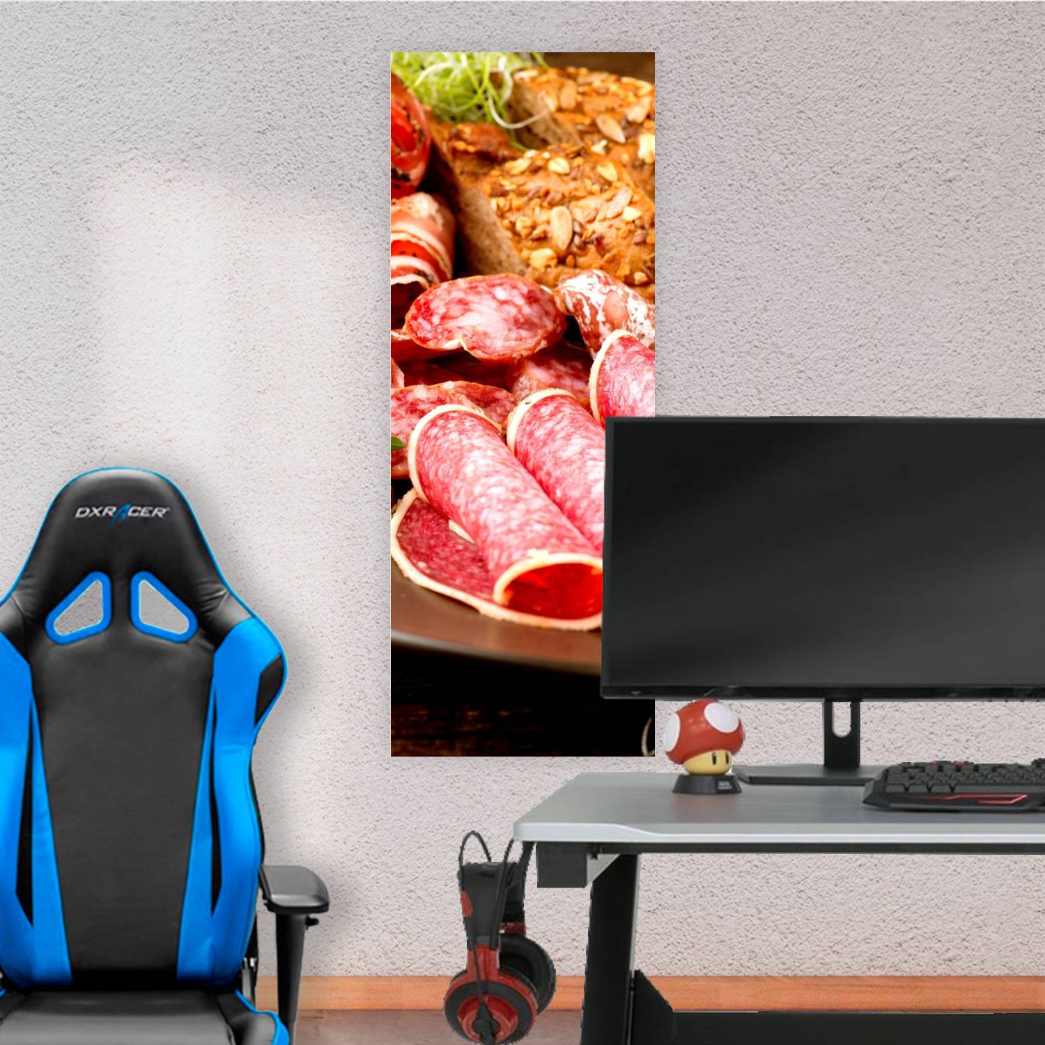 Cuadro grande 30x80cm jamon y mas Comida