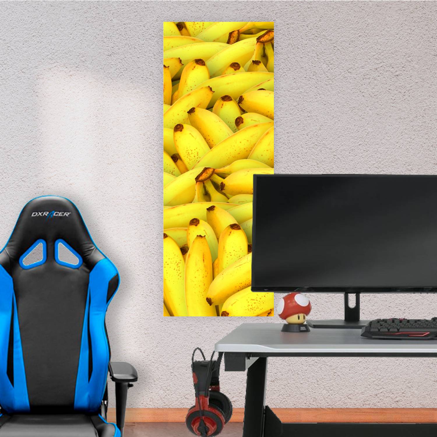 Cuadro grande 30x80cm banana fondo Comida