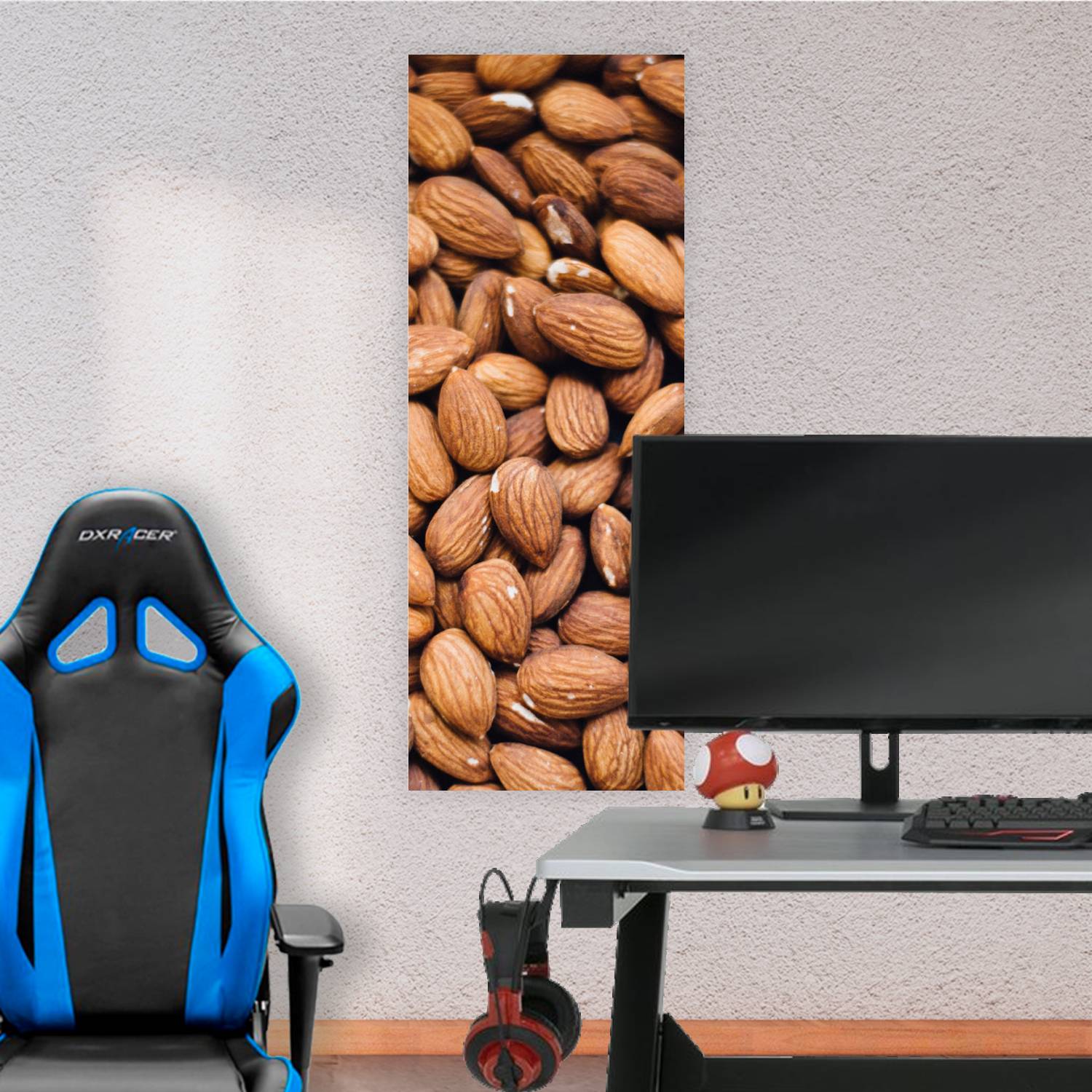 Cuadro grande 30x80cm almendra fondo Comida
