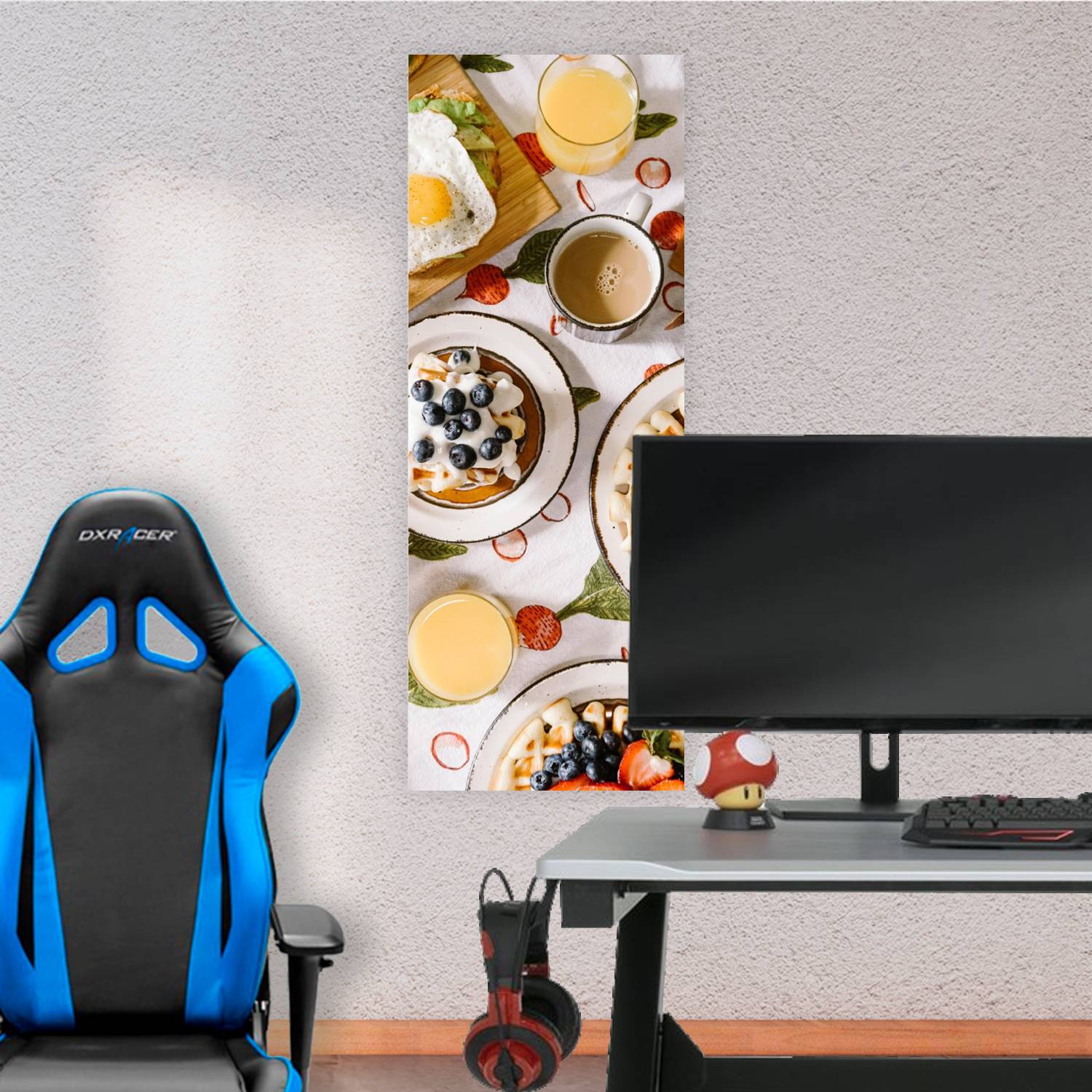 Cuadro grande 30x80cm merienda completa Comida