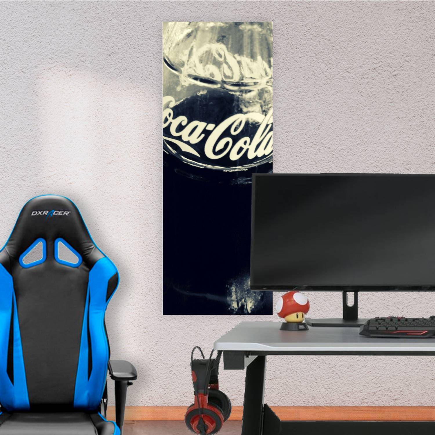 Cuadro grande 30x80cm cocacola fondo Comida