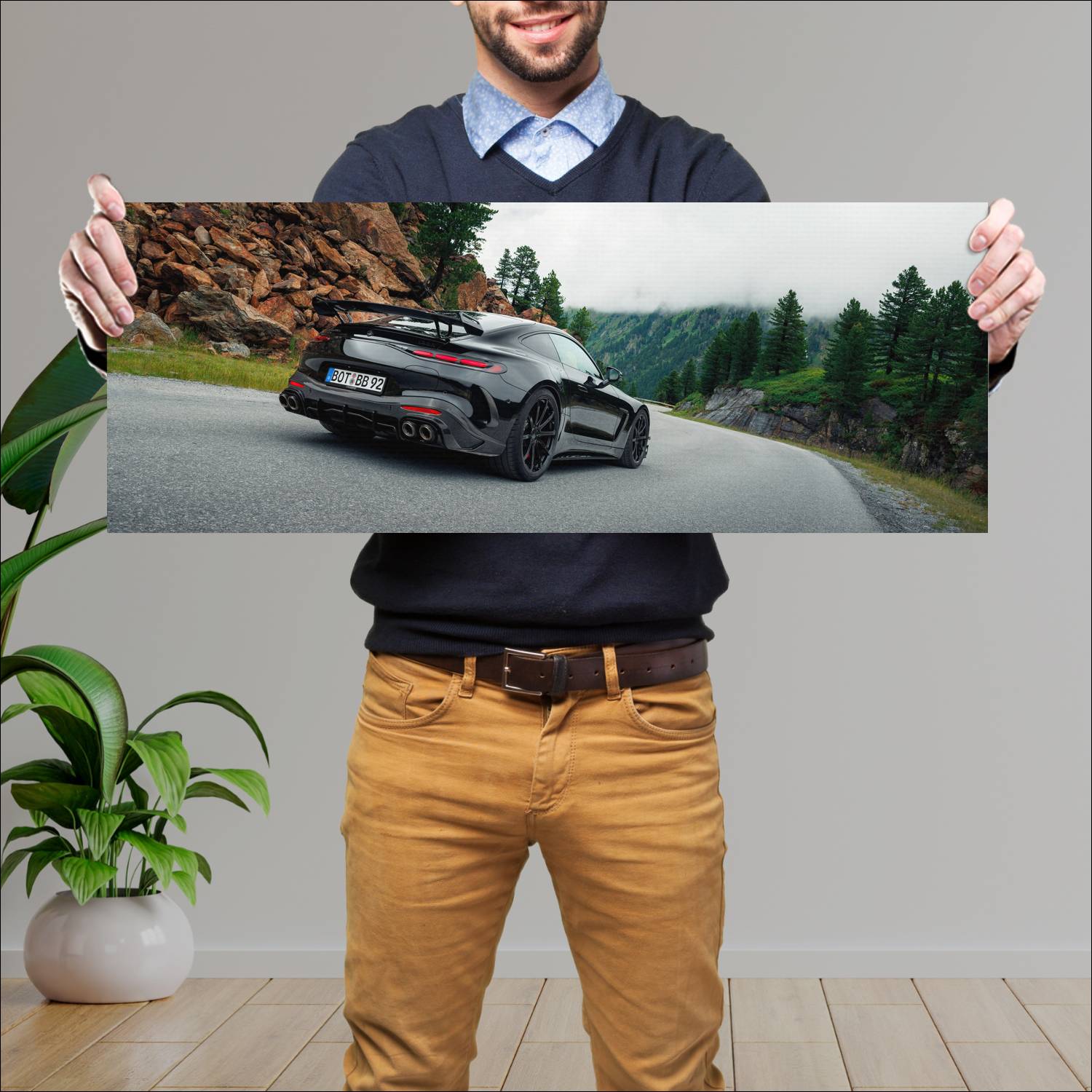 Cuadro grande 30x80cm 2025 Brabus 1000 Brabus
