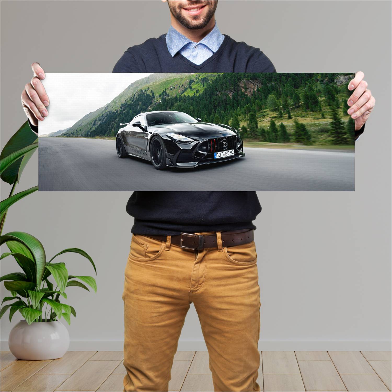 Cuadro grande 30x80cm 2025 Brabus 1000 Brabus