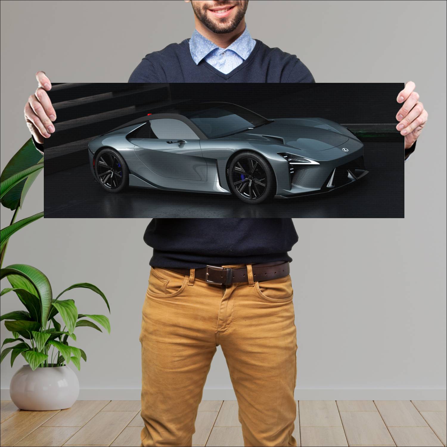 Cuadro grande 30x80cm 2025 Lexus Sport Concept Lexus
