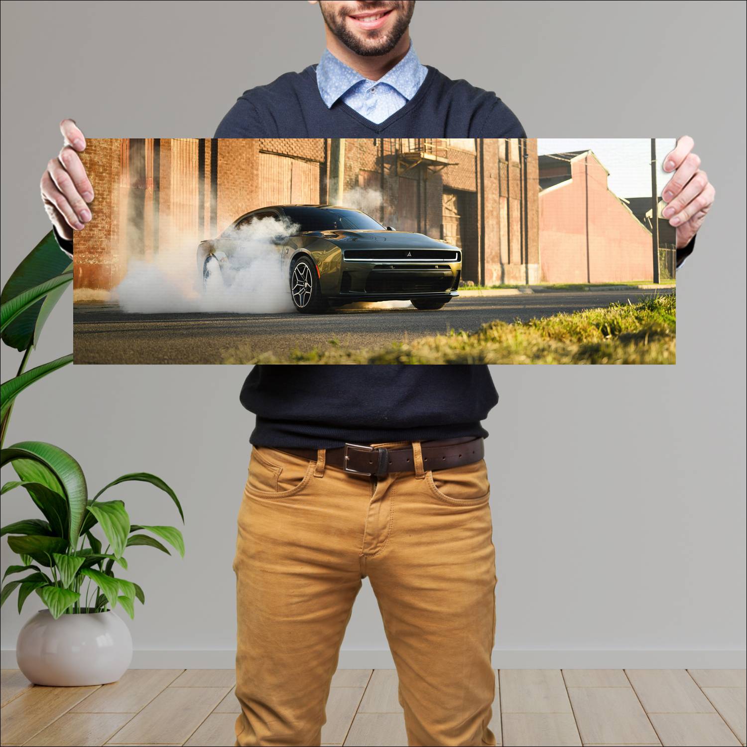 Cuadro grande 30x80cm 2026 Dodge Charger Scat Pack Dodge