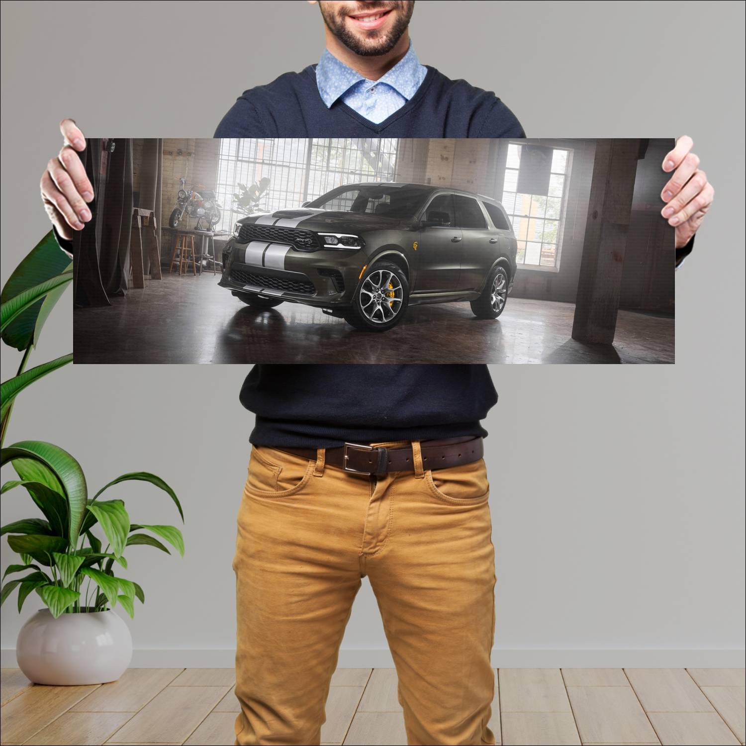Cuadro grande 30x80cm 2026 Dodge Durango SRT Hellcat Jailbreak Dodge