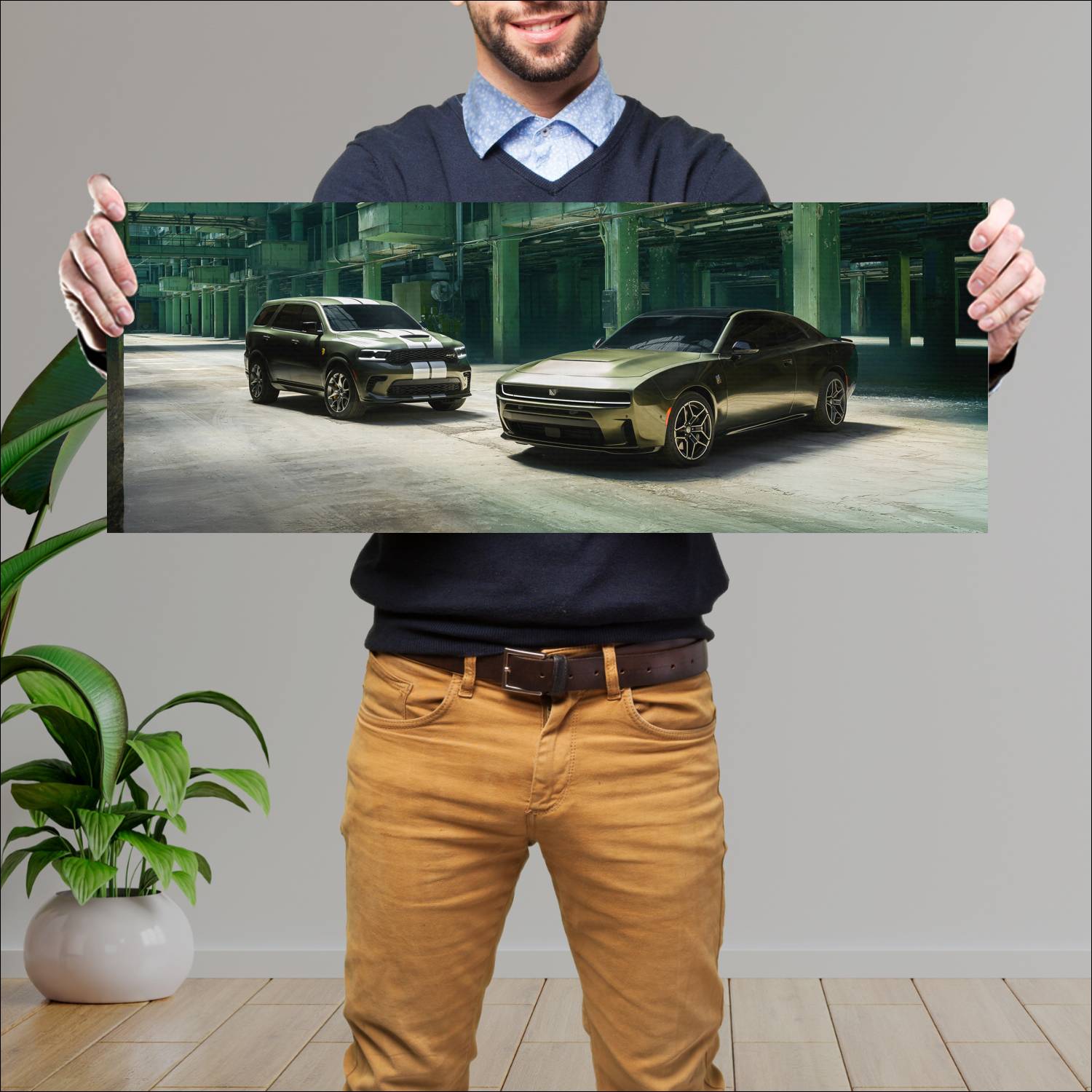 Cuadro grande 30x80cm 2026 Dodge Durango SRT Hellcat Jailbreak Dodge
