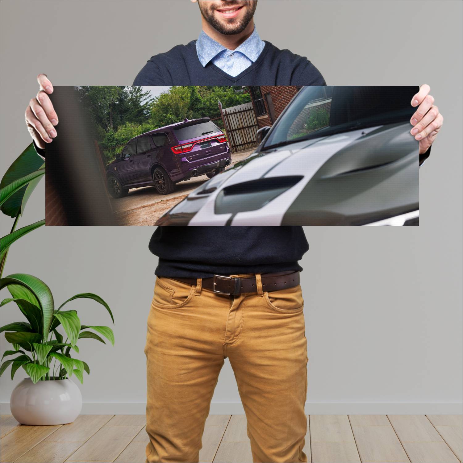 Cuadro grande 30x80cm 2026 Dodge Durango SRT Hellcat Jailbreak Dodge