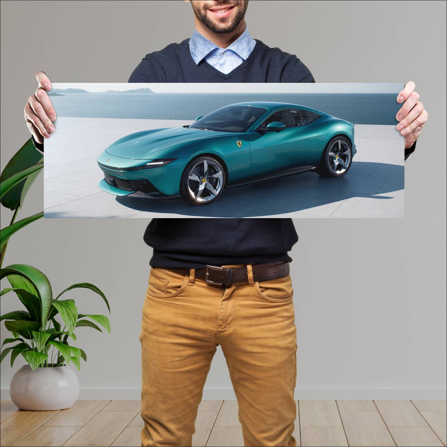 Cuadro grande 30x80cm 2026 Ferrari Amalfi Ferrari