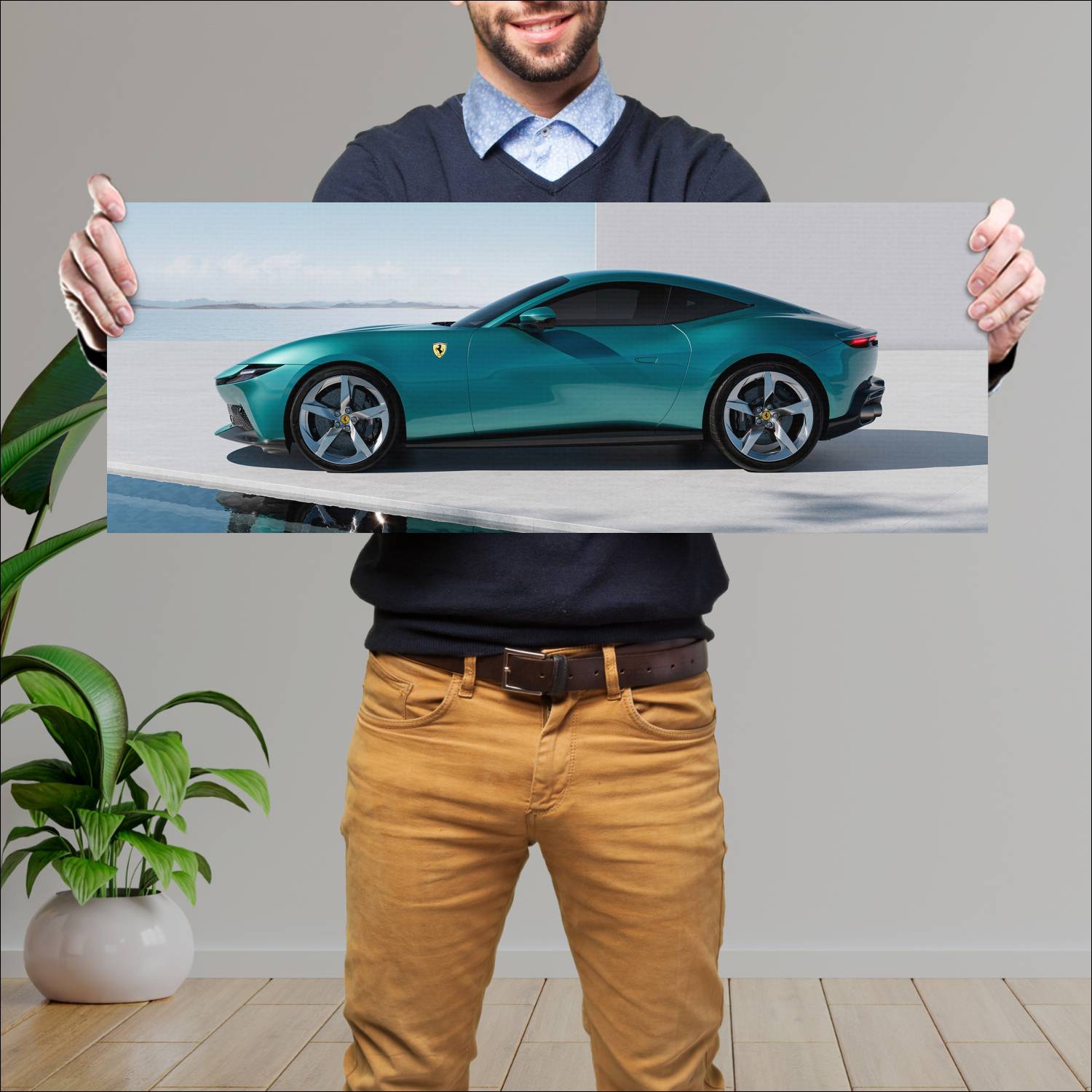 Cuadro grande 30x80cm 2026 Ferrari Amalfi Ferrari
