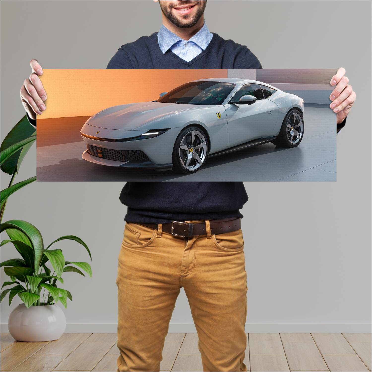 Cuadro grande 30x80cm 2026 Ferrari Amalfi Ferrari