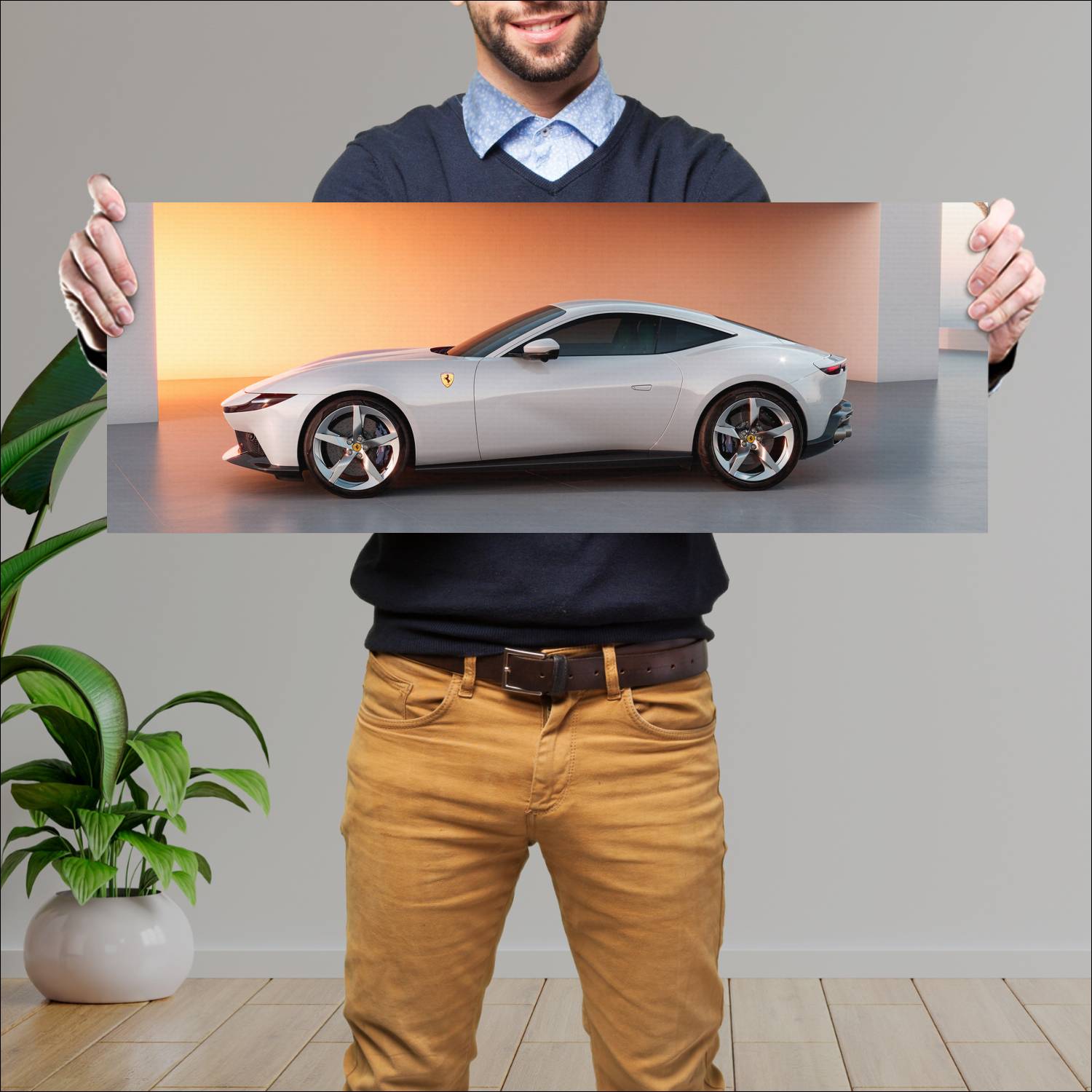 Cuadro grande 30x80cm 2026 Ferrari Amalfi Ferrari
