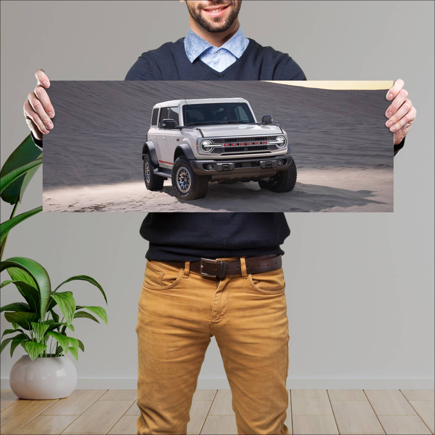 Cuadro grande 30x80cm 2026 Ford Bronco 60th Anniversary Ford
