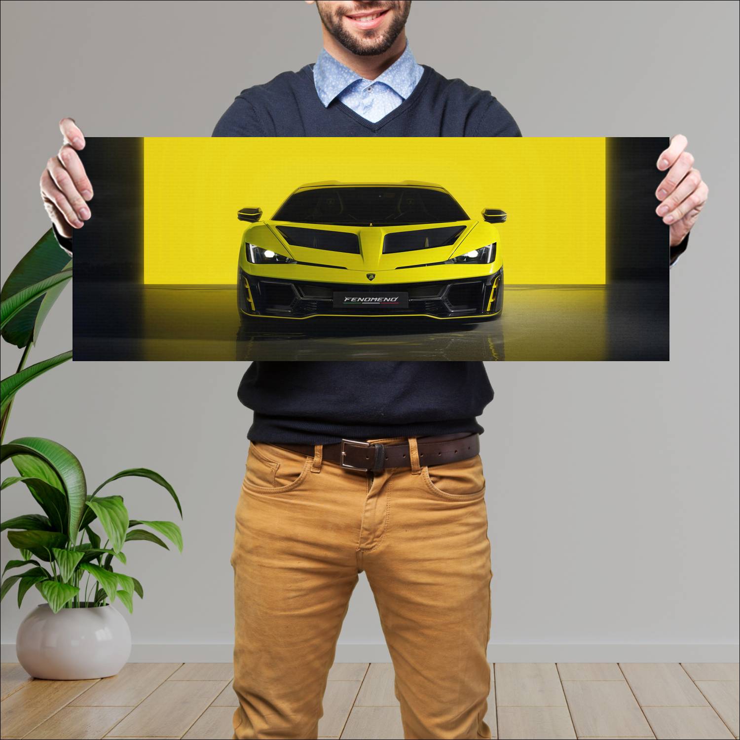 Cuadro grande 30x80cm 2026 Lamborghini Fenomeno Lamborghini