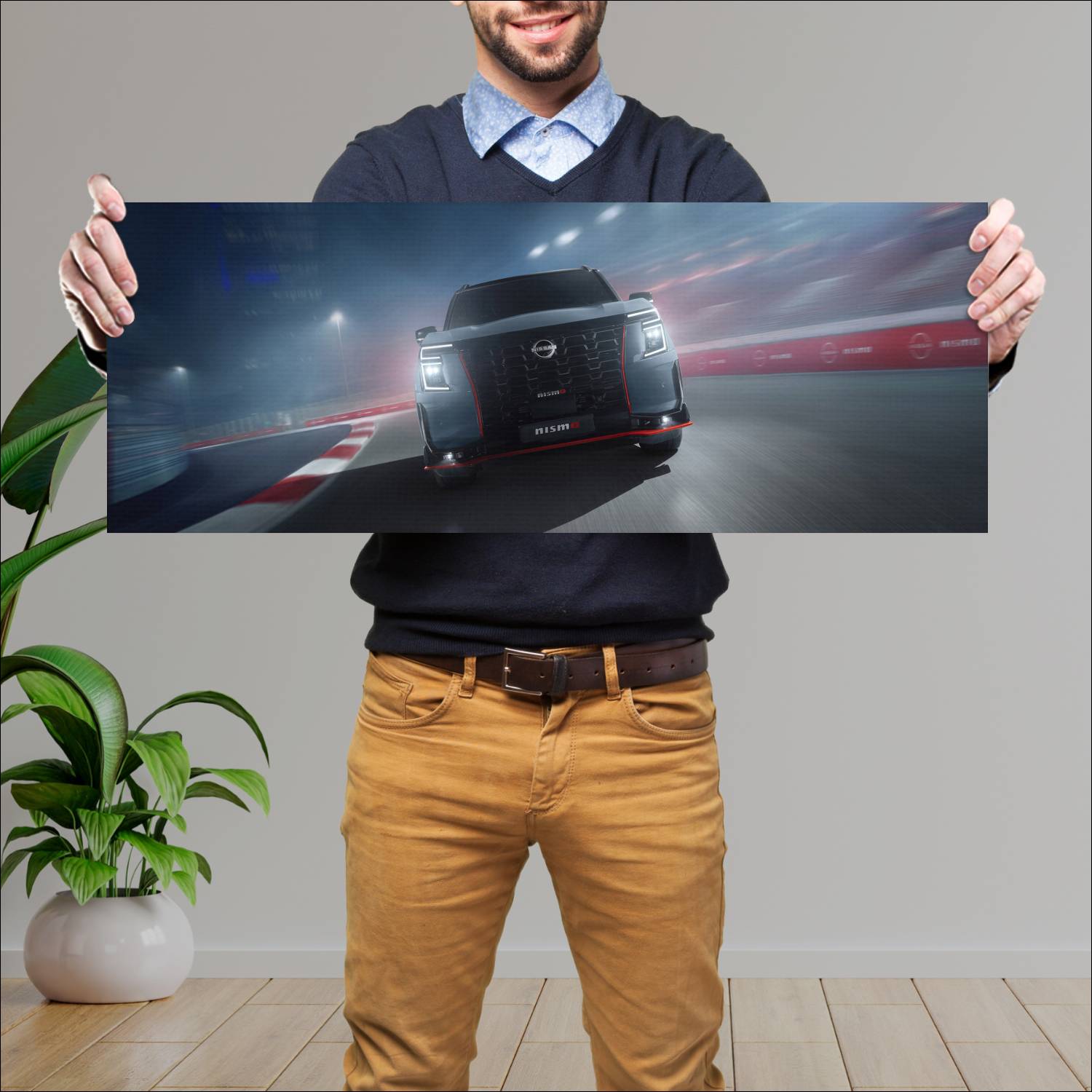Cuadro grande 30x80cm 2026 Nissan Patrol Nismo Nissan
