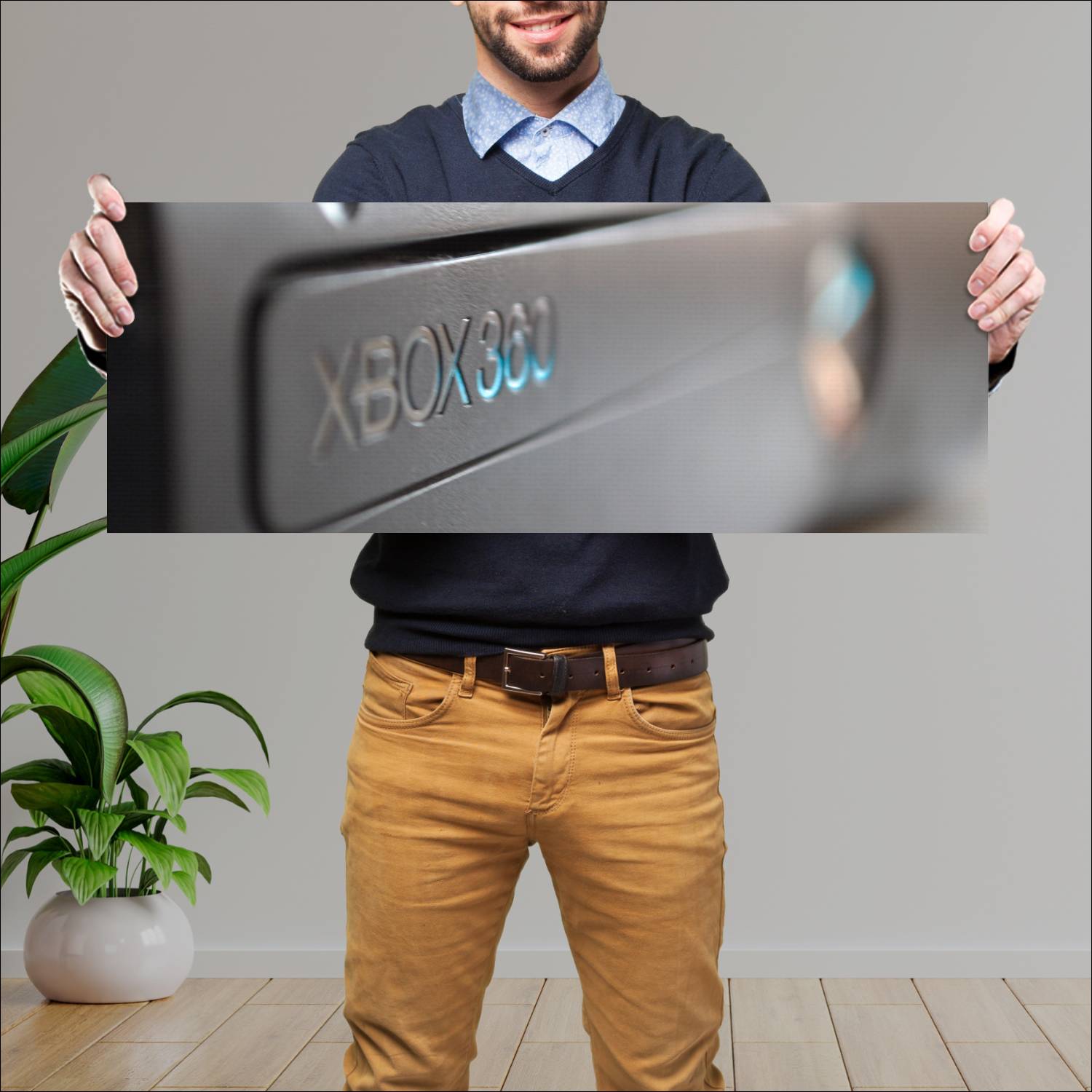 Cuadro grande 30x80cm Lectora Xbox 360 Gamer