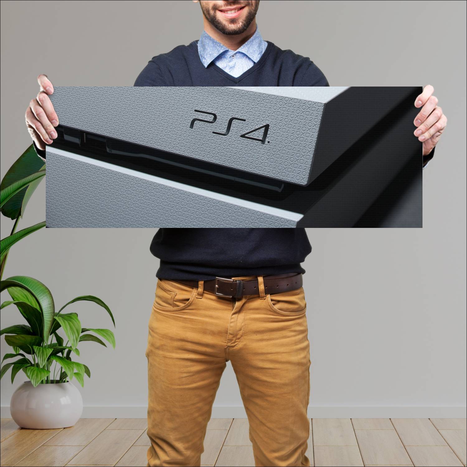 Cuadro grande 30x80cm PS4 Consola Gamer